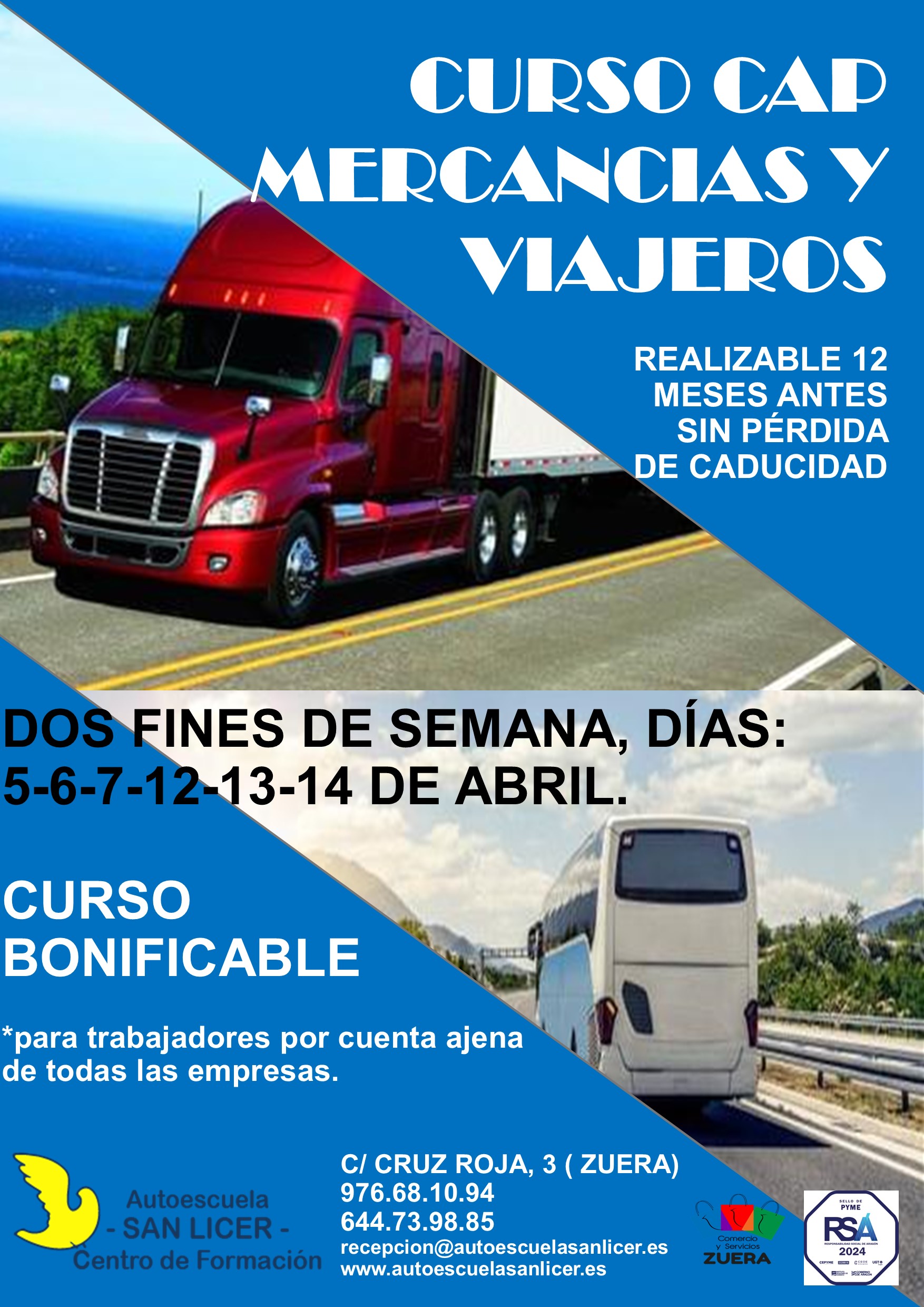 CURSO CAP CONTINUO - Autoescuela San Licer